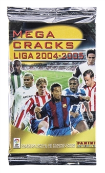 2004-05 Panini "Mega Cracks" Third Edition Unopened Packs Collection (36 Packs) – Possible Lionel Messi Rookie Cards!